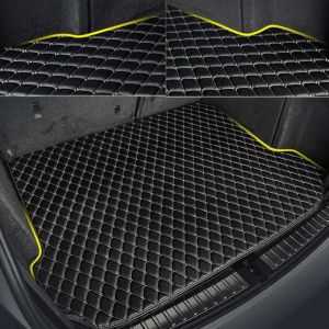 7D Car Trunk/Boot/Dicky PU Leatherette Mat for Ertiga Old  - Black